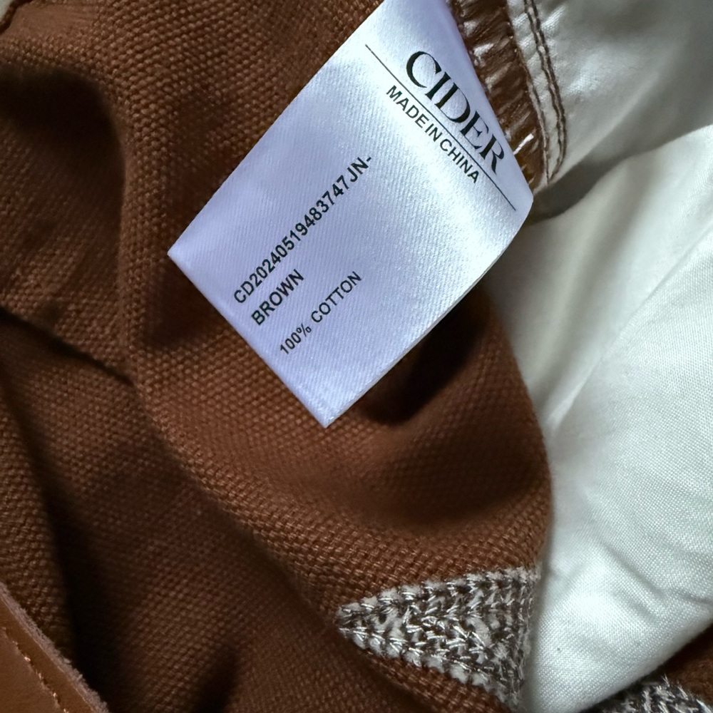 Cider Denim Brown Mini Skirt - Picture 5 of 7